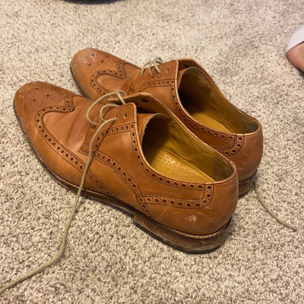 Used brown cole haan dress shoes size 11 11/12